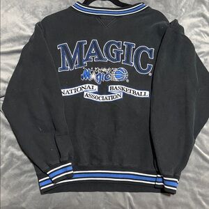 Logo Athletic Orlando Magic Black & Royal Blue Crewneck Sweater